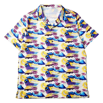 Neon Time Train Women Hawaiian Shirt