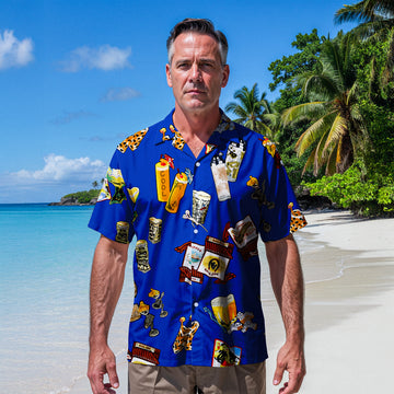 Blue Lounge Riot Hawaiian Shirt