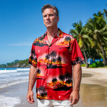 Midnight Sunset Hawaiian Shirt