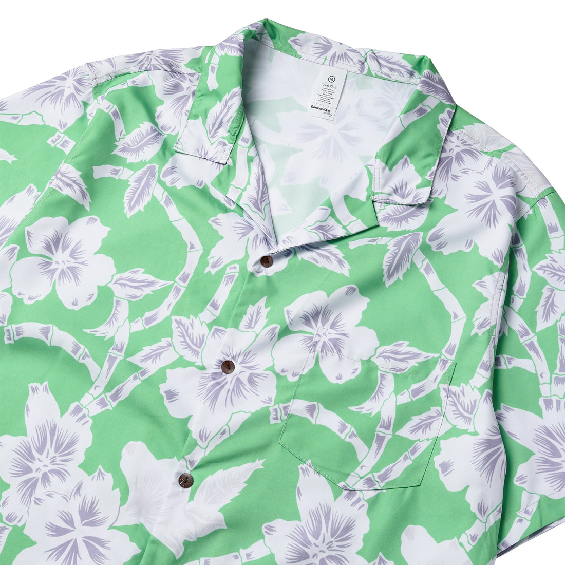 Bamboo Bloom Pocket Woman Hawaiian Shirt