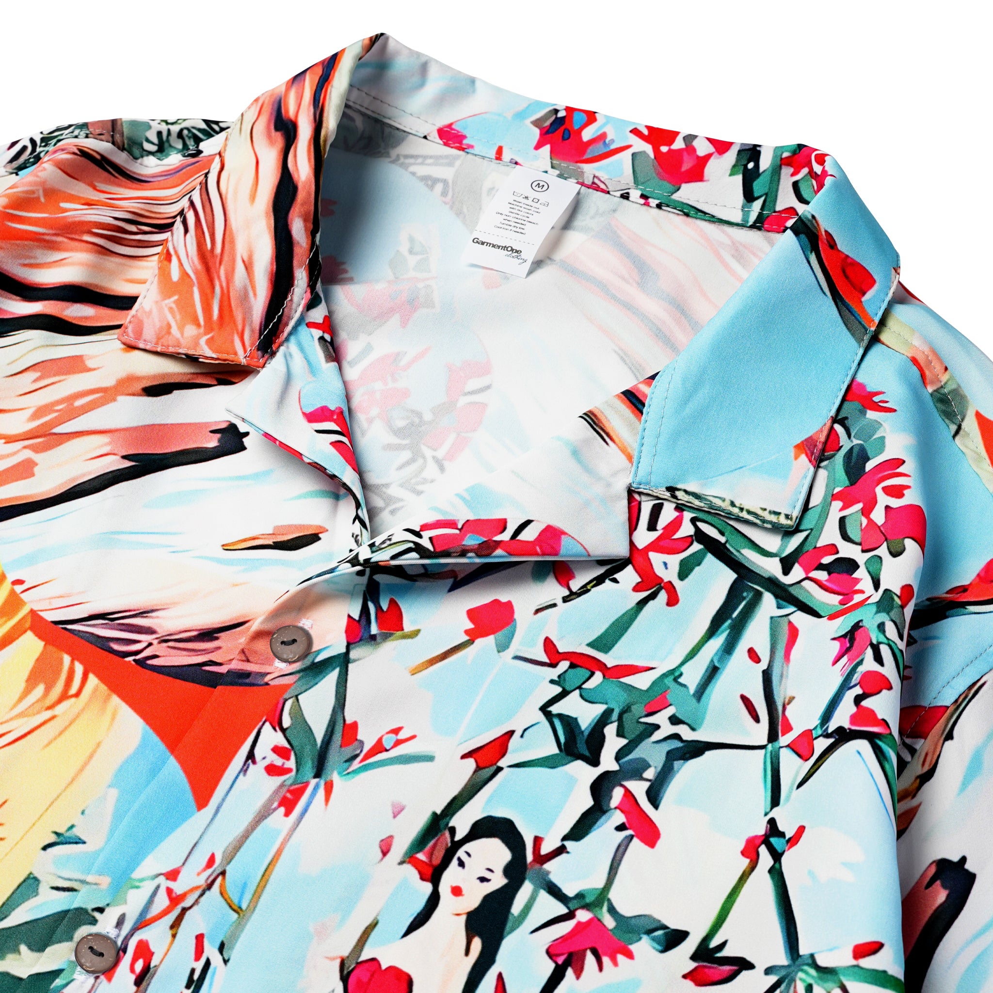 Retro Pin-Up Paradise Woman Hawaiian Shirt