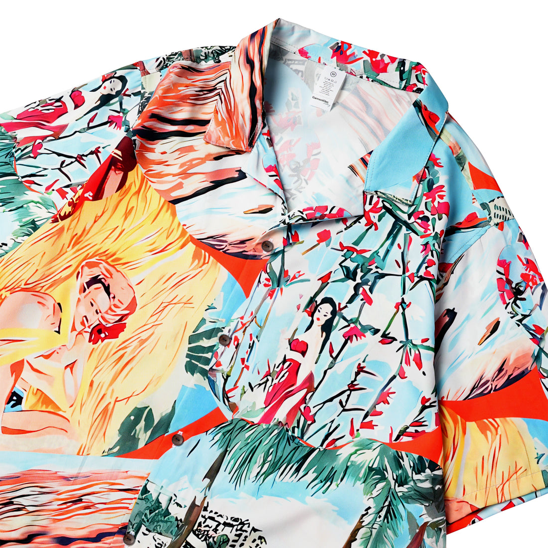 Retro Pin-Up Paradise Woman Hawaiian Shirt