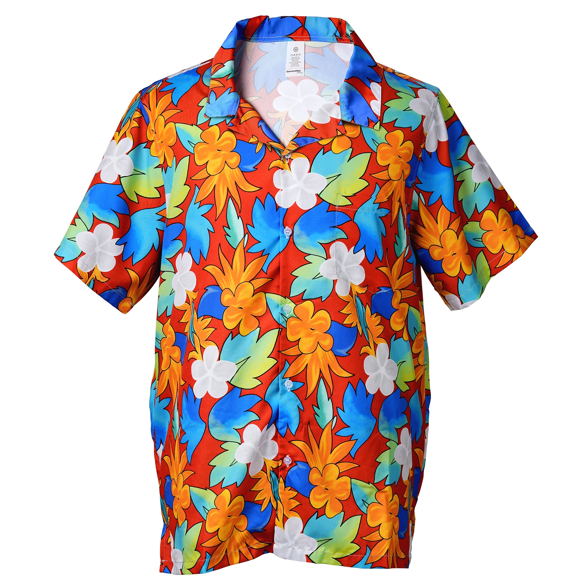 Fire Bloom Pocket Hawaiian Shirt