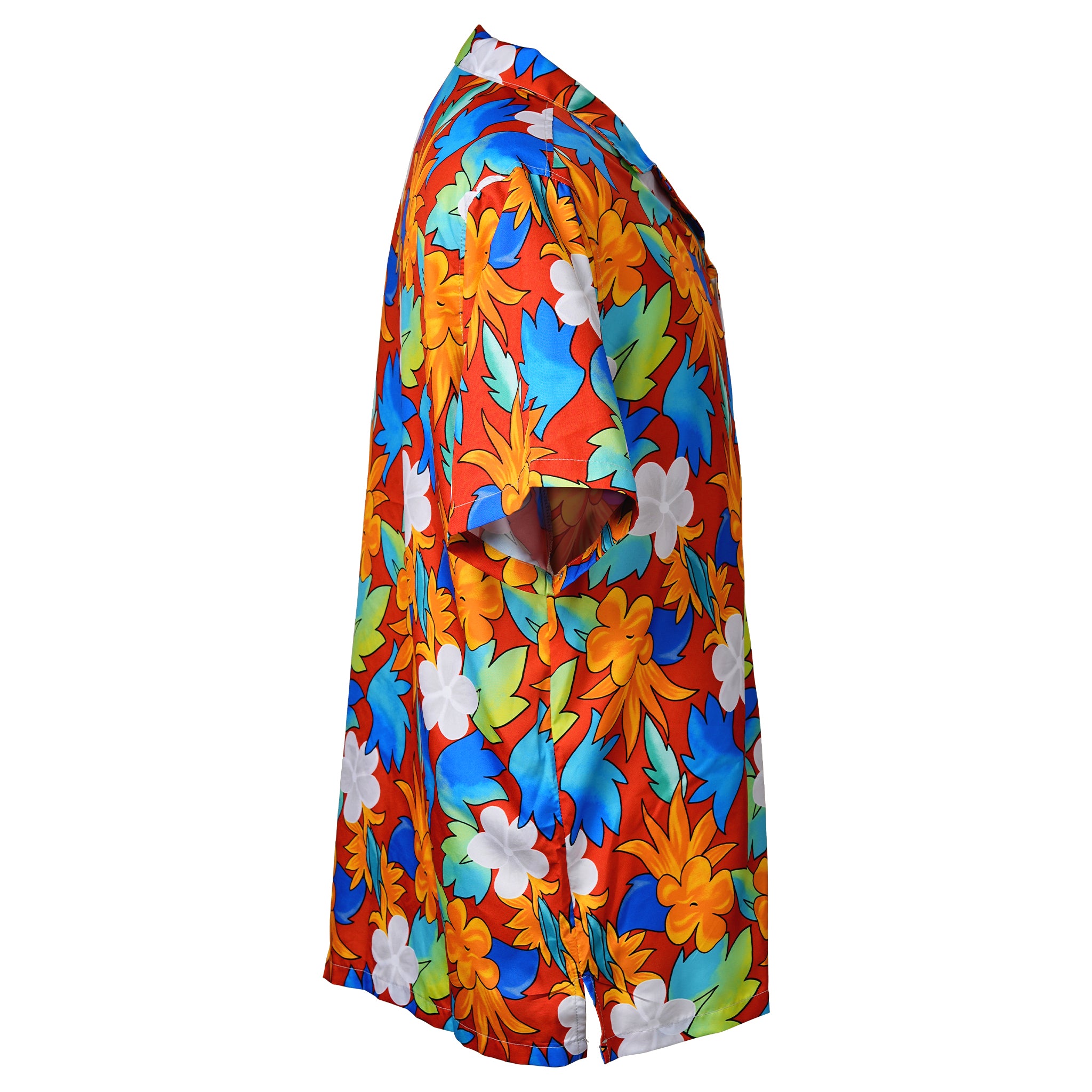 Fire Bloom Pocket Hawaiian Shirt