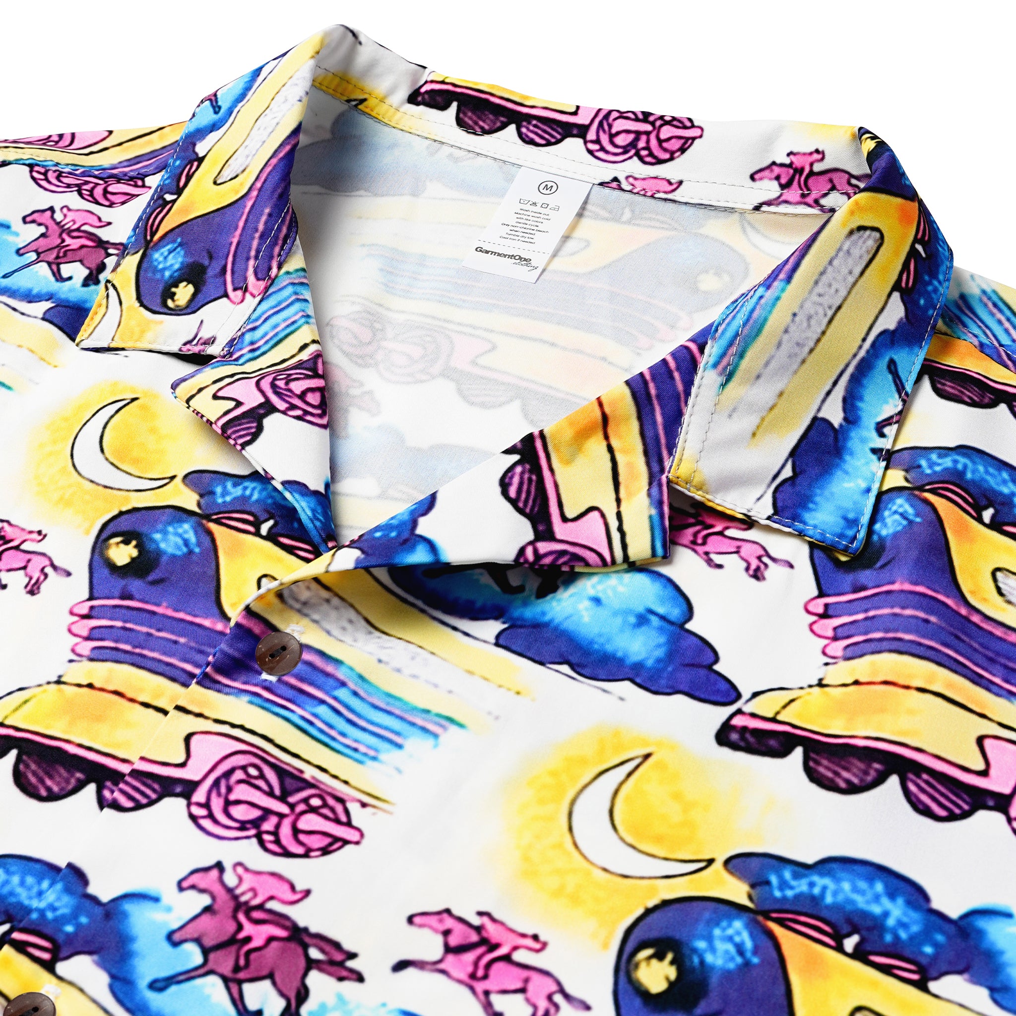 Neon Time Train  Women Hawaiian Shirt