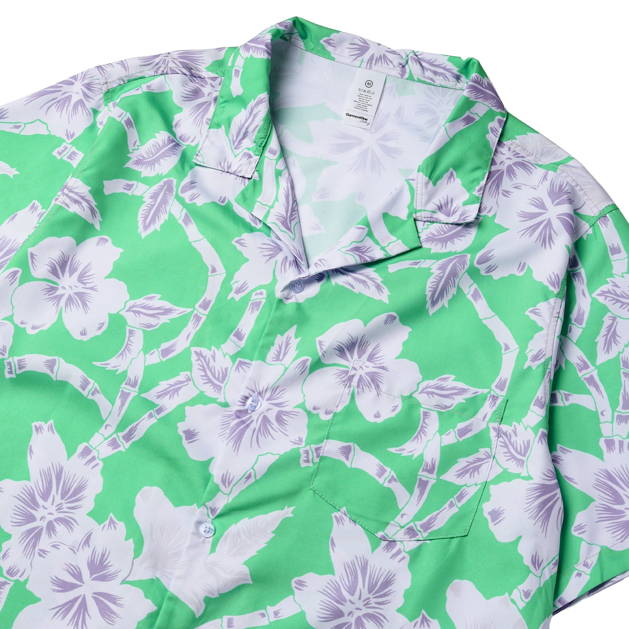 Bamboo Bloom Pocket Hawaiian Shirt