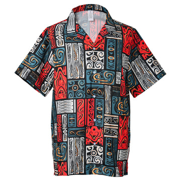 Screen Accurate BIFF TANNEN Back to the Future Tiki Totem Hawaiian Shirt