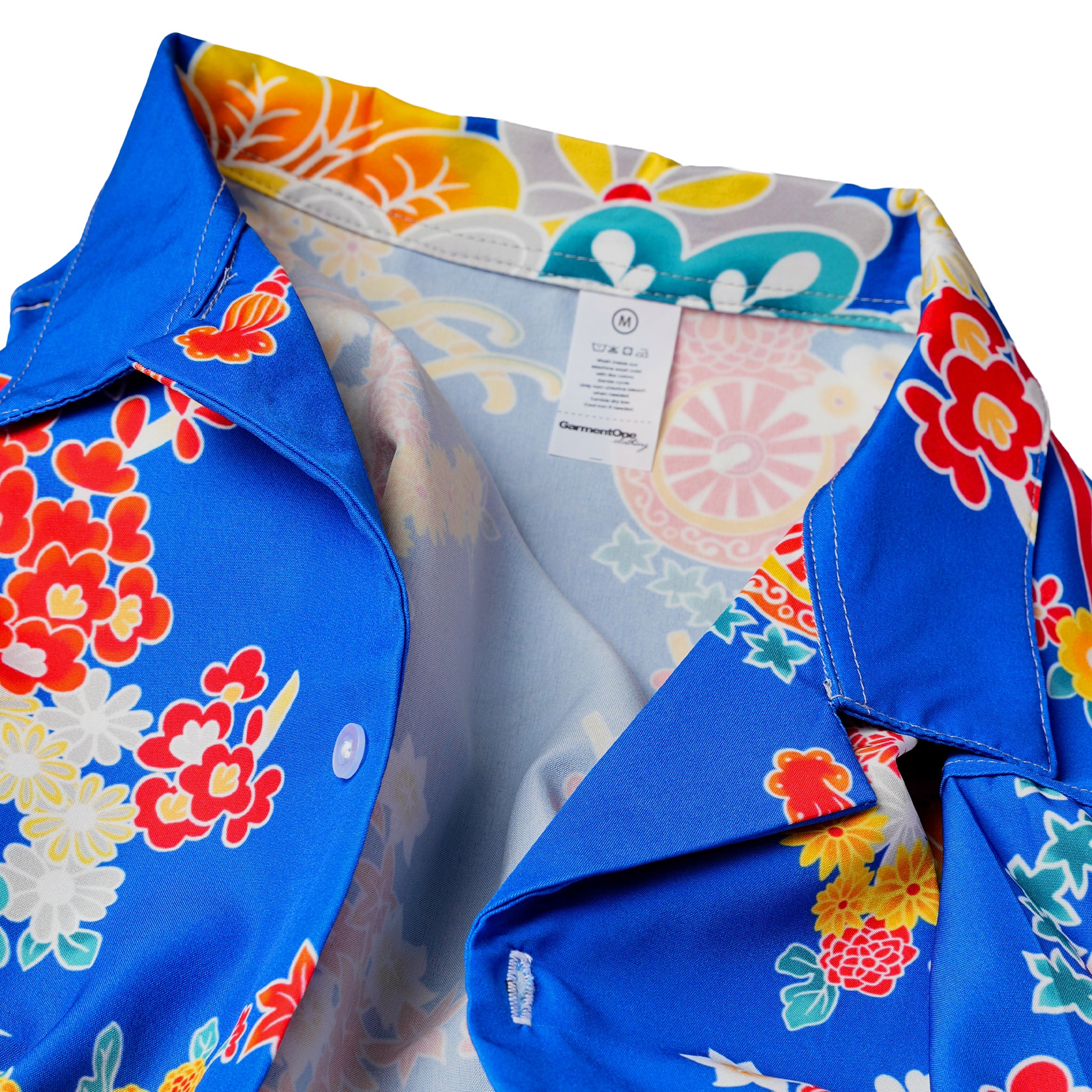 Blue Kimono Bloom Hawaiian Shirt