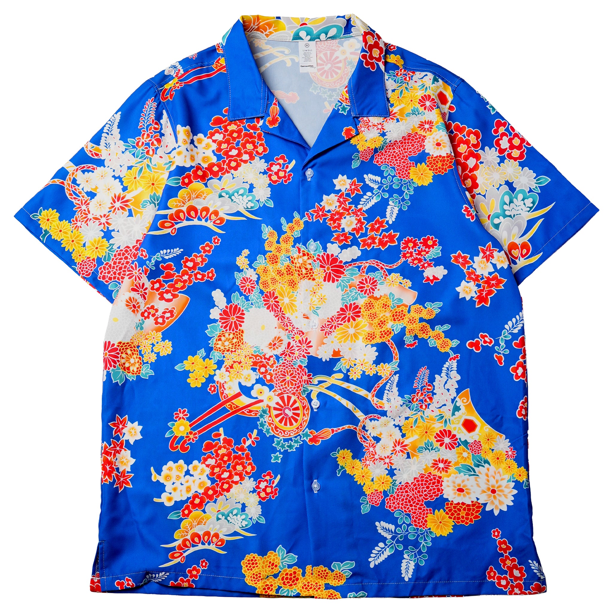 Blue Kimono Bloom Hawaiian Shirt