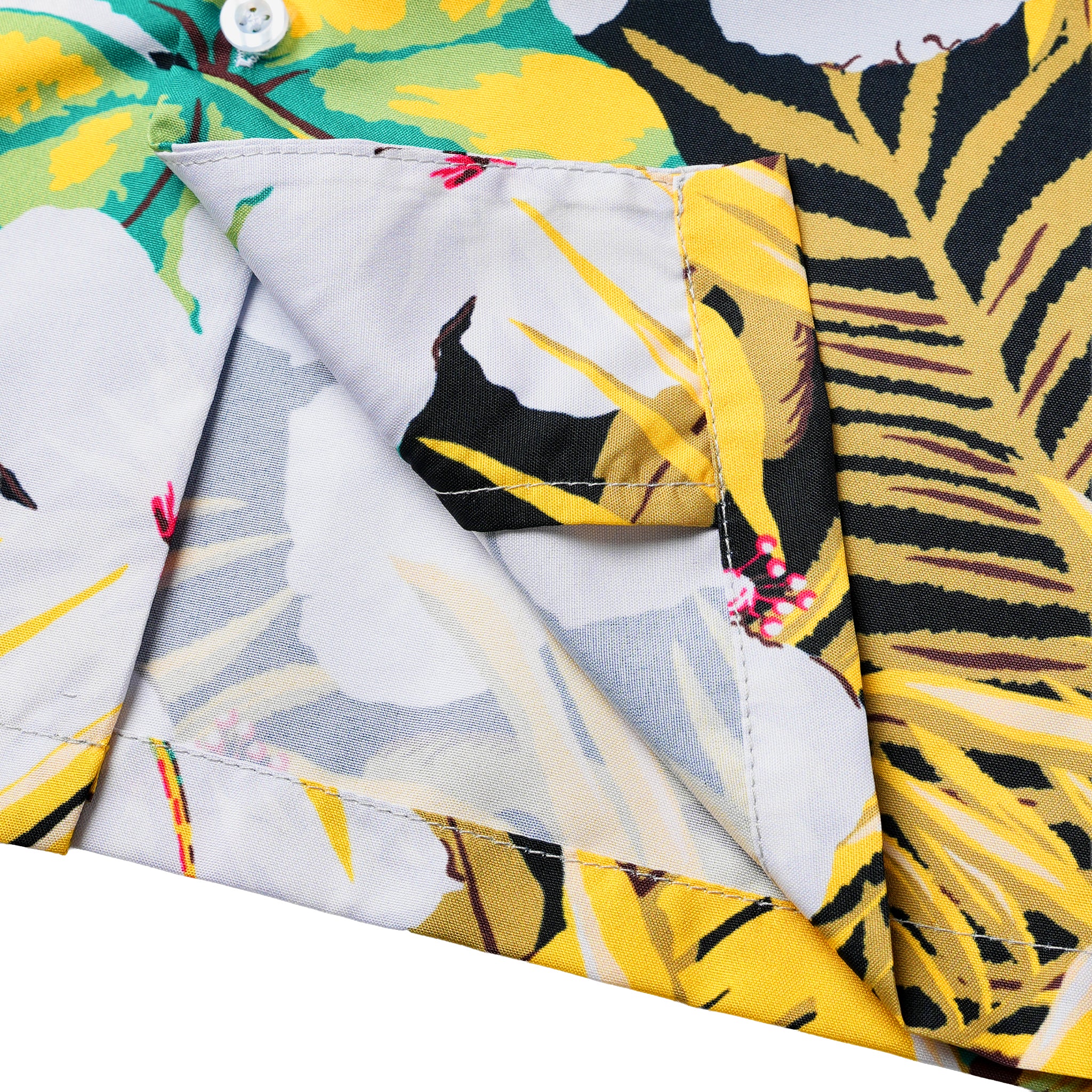 Dark Oasis Floral Pocket Hawaiian Shirt