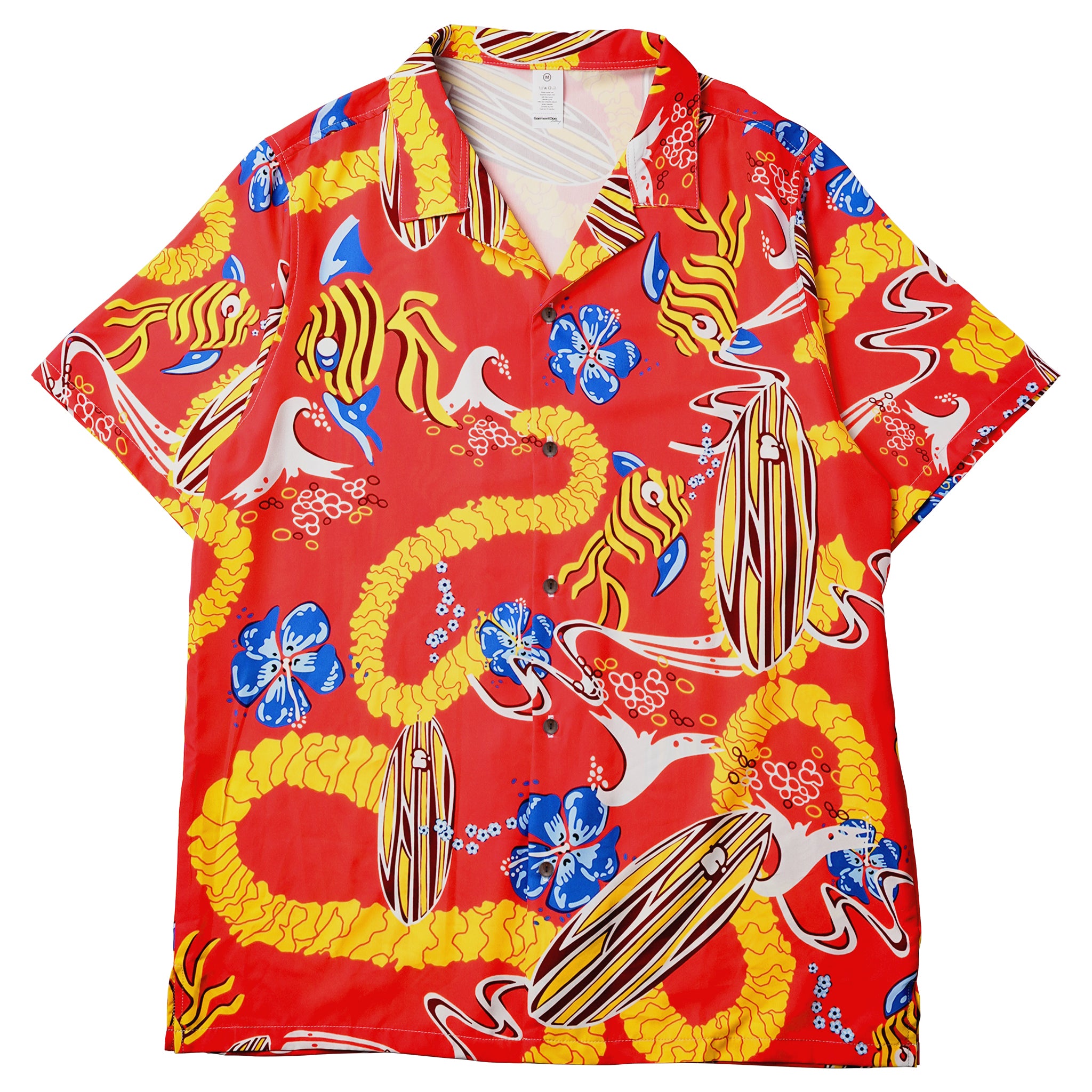 Dragon Surf Hawaiian Shirt Womens