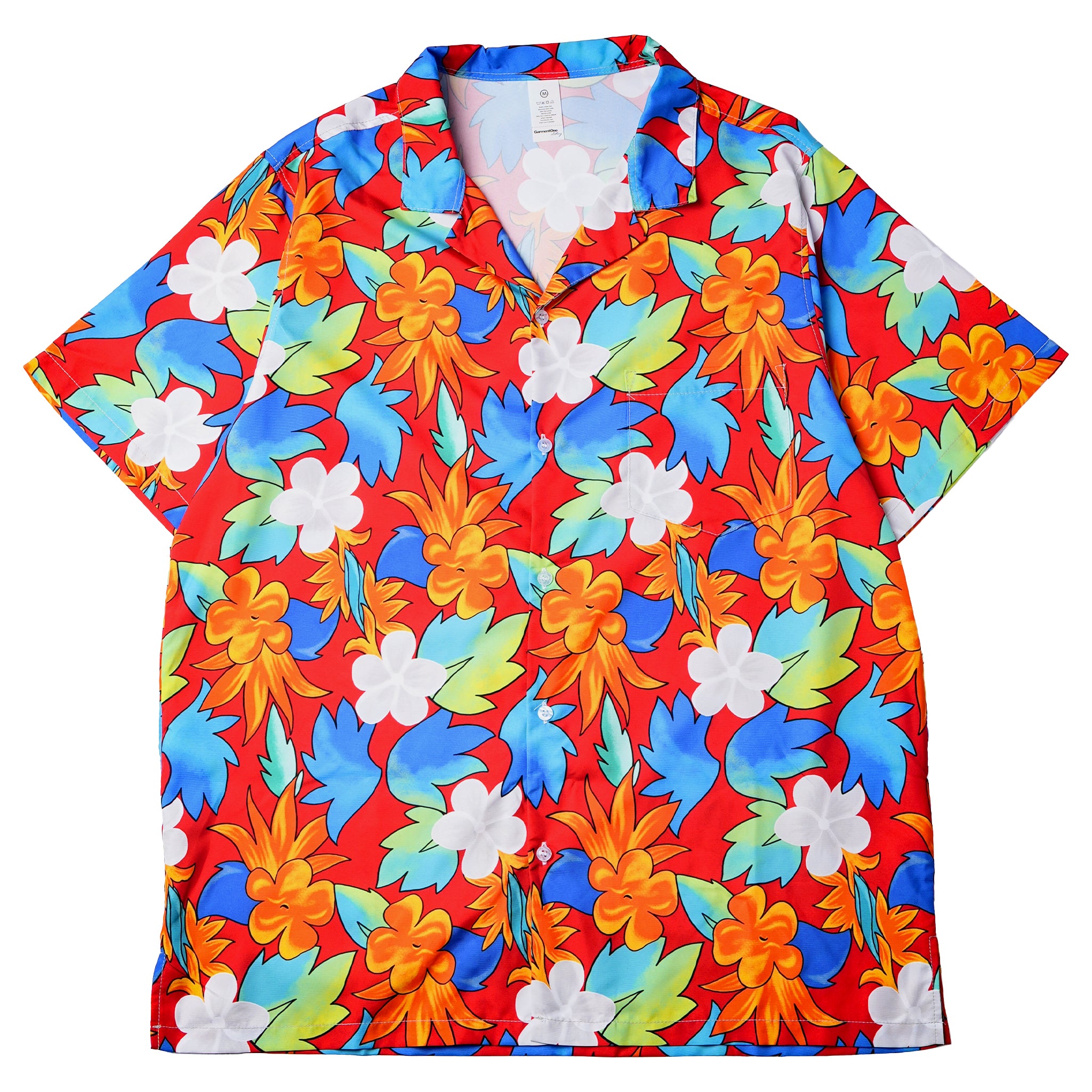 Fire Bloom Pocket Hawaiian Shirt