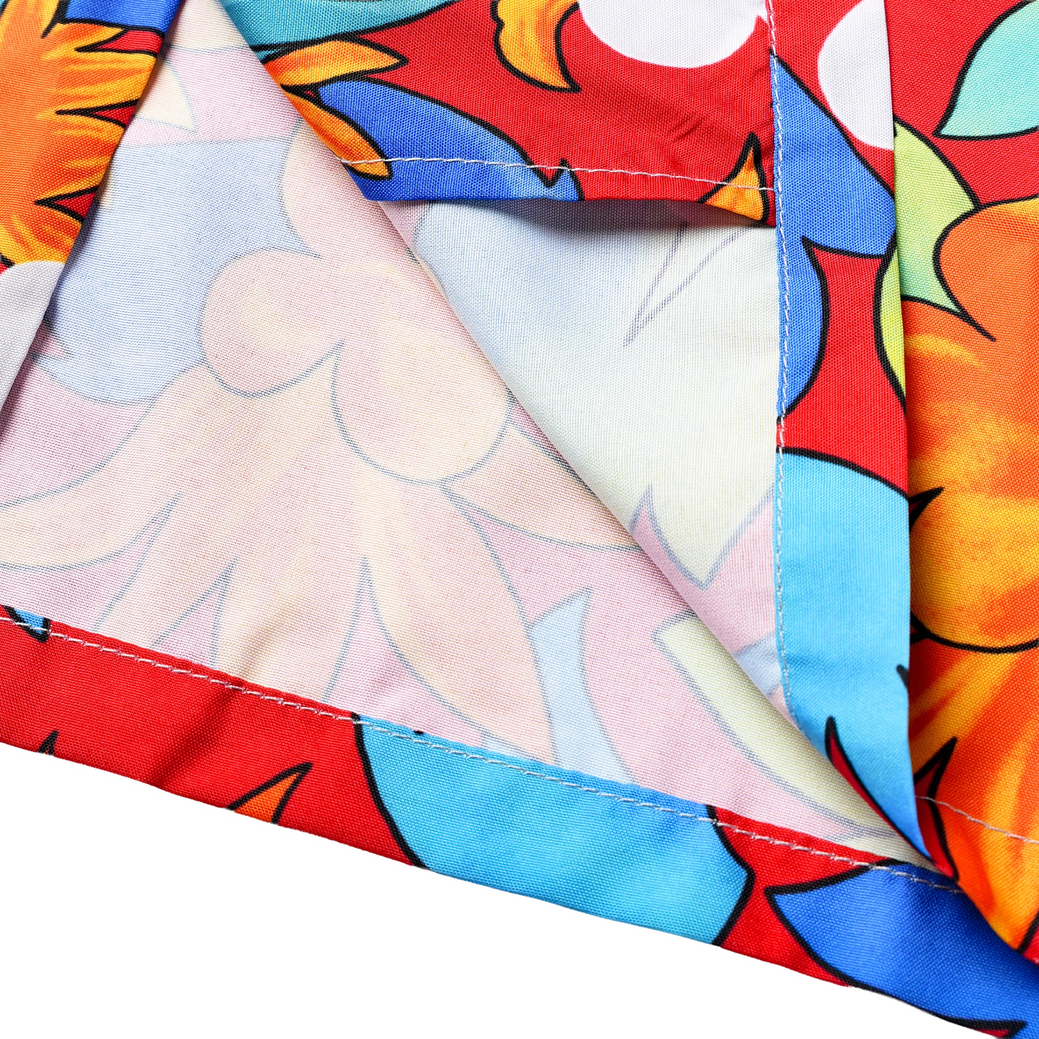 Fire Bloom Pocket Hawaiian Shirt