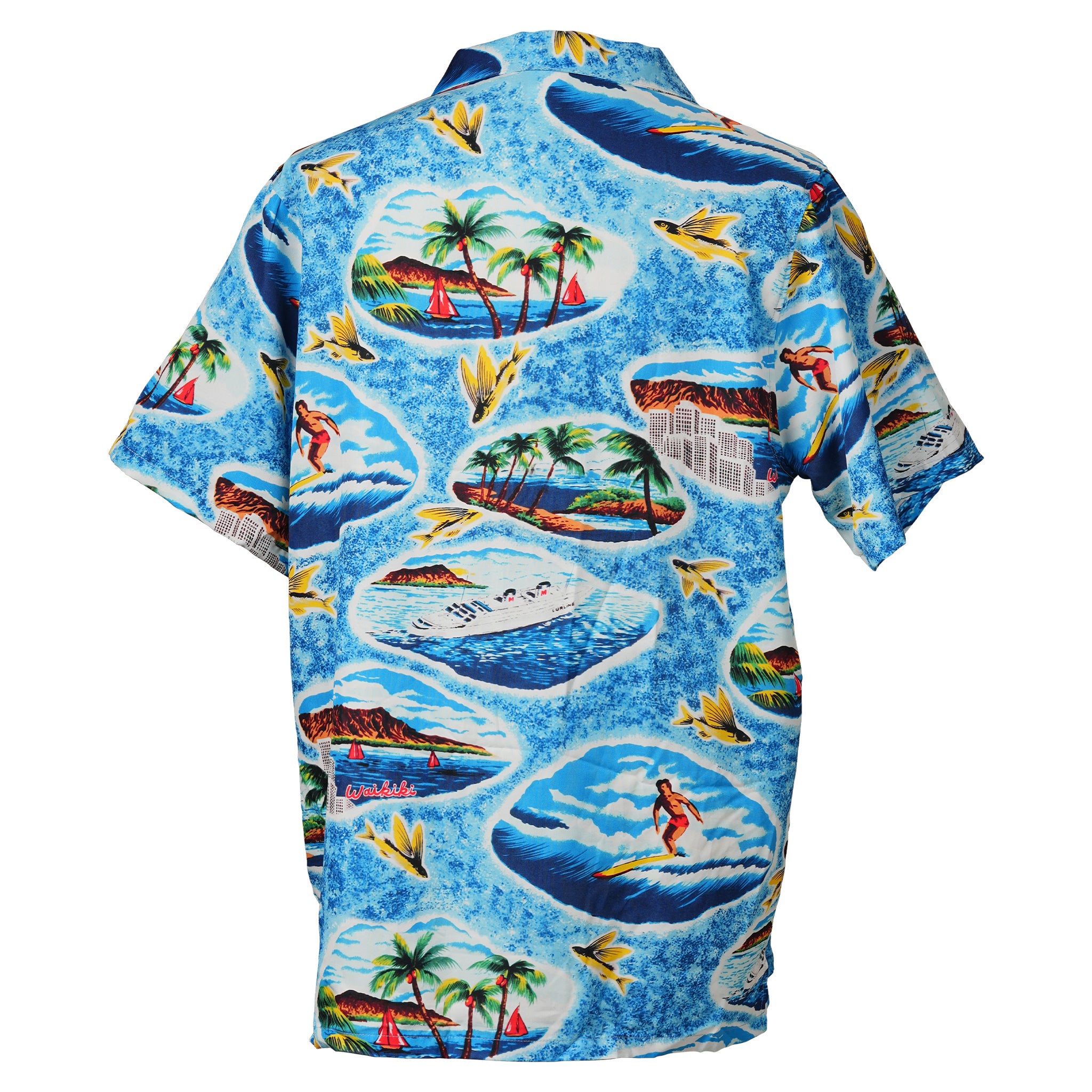 Honolulu Waikiki Island Hawaiian Shirt