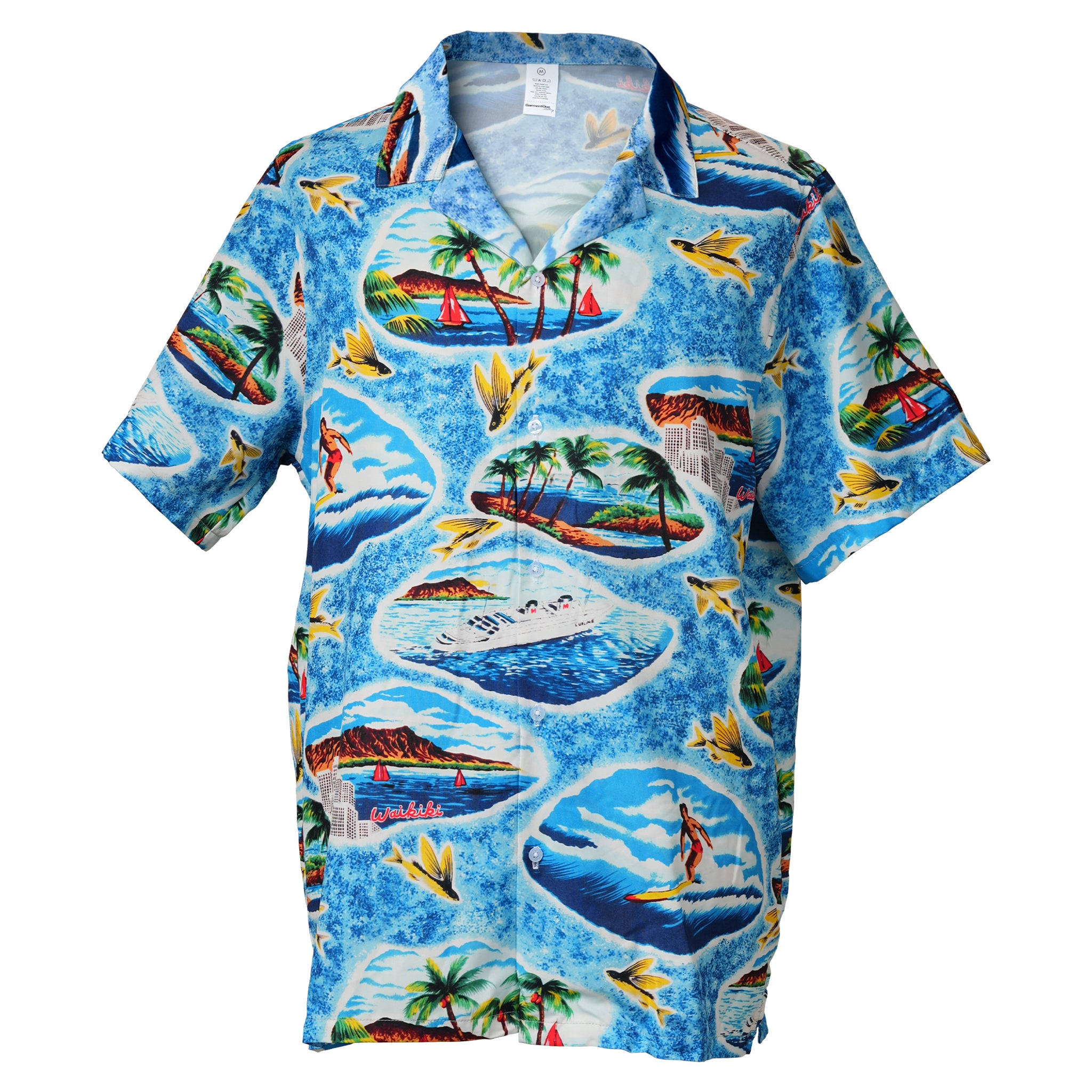 Honolulu Waikiki Island Hawaiian Shirt