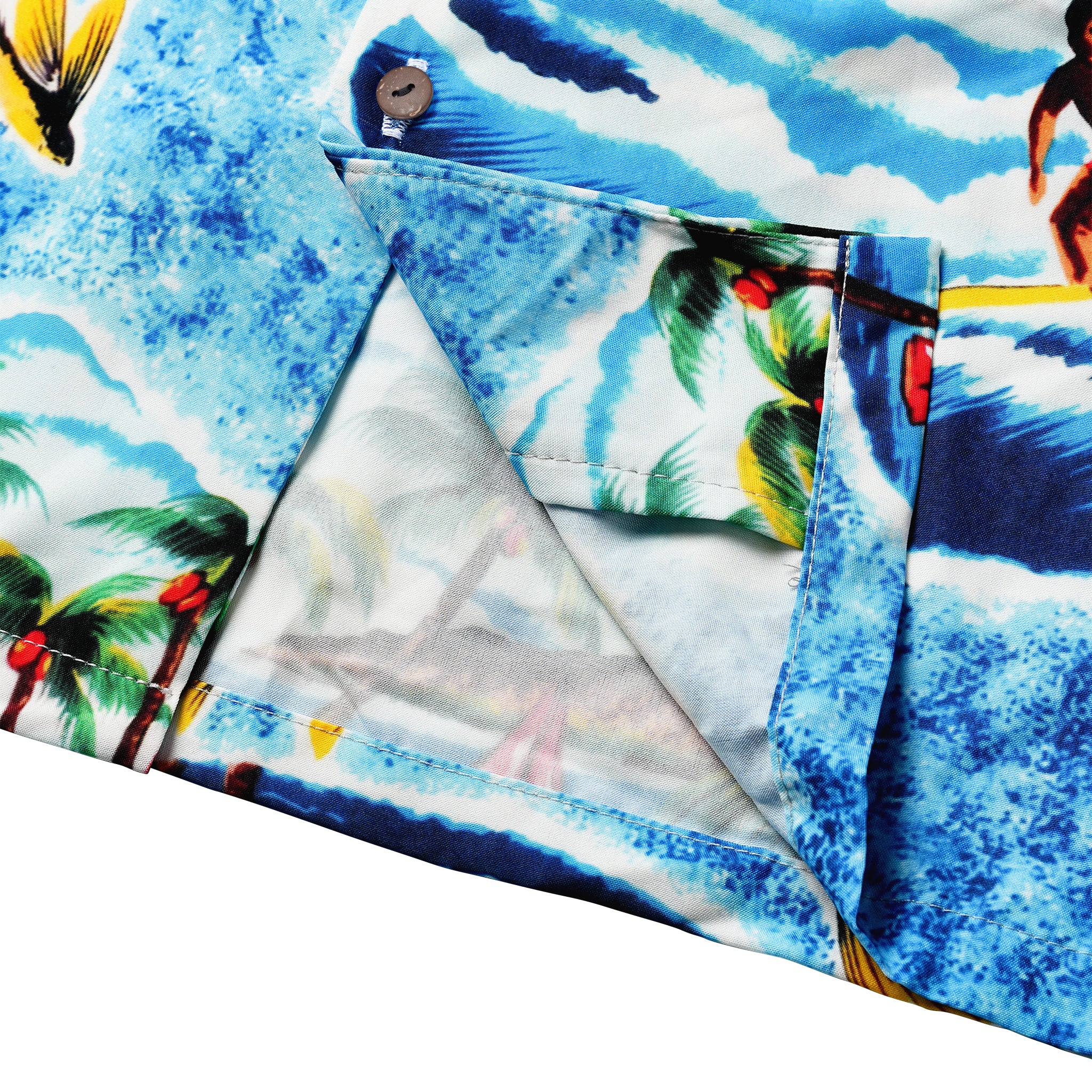 Honolulu Waikiki Island Hawaiian Shirt Womens