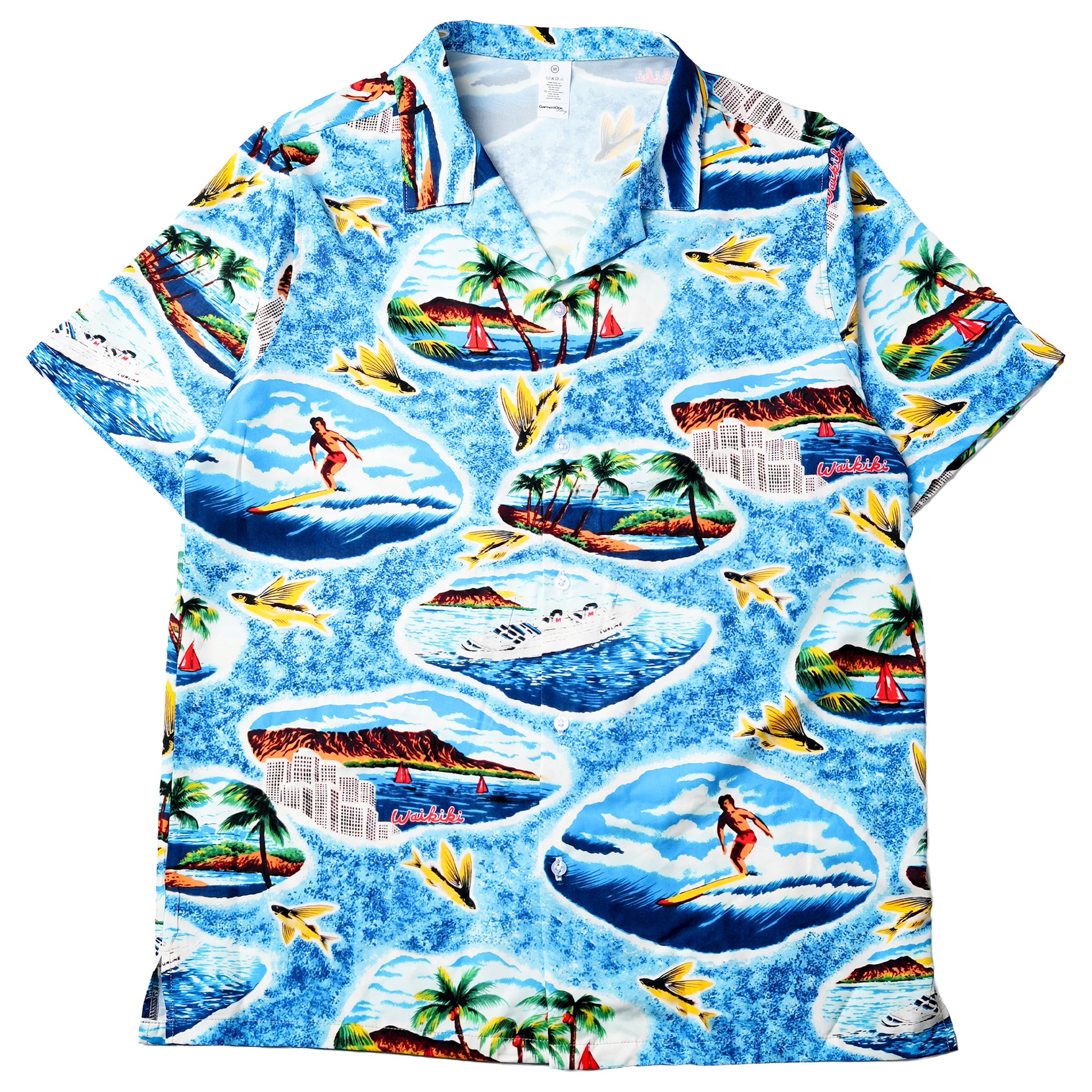 Honolulu Waikiki Island Hawaiian Shirt
