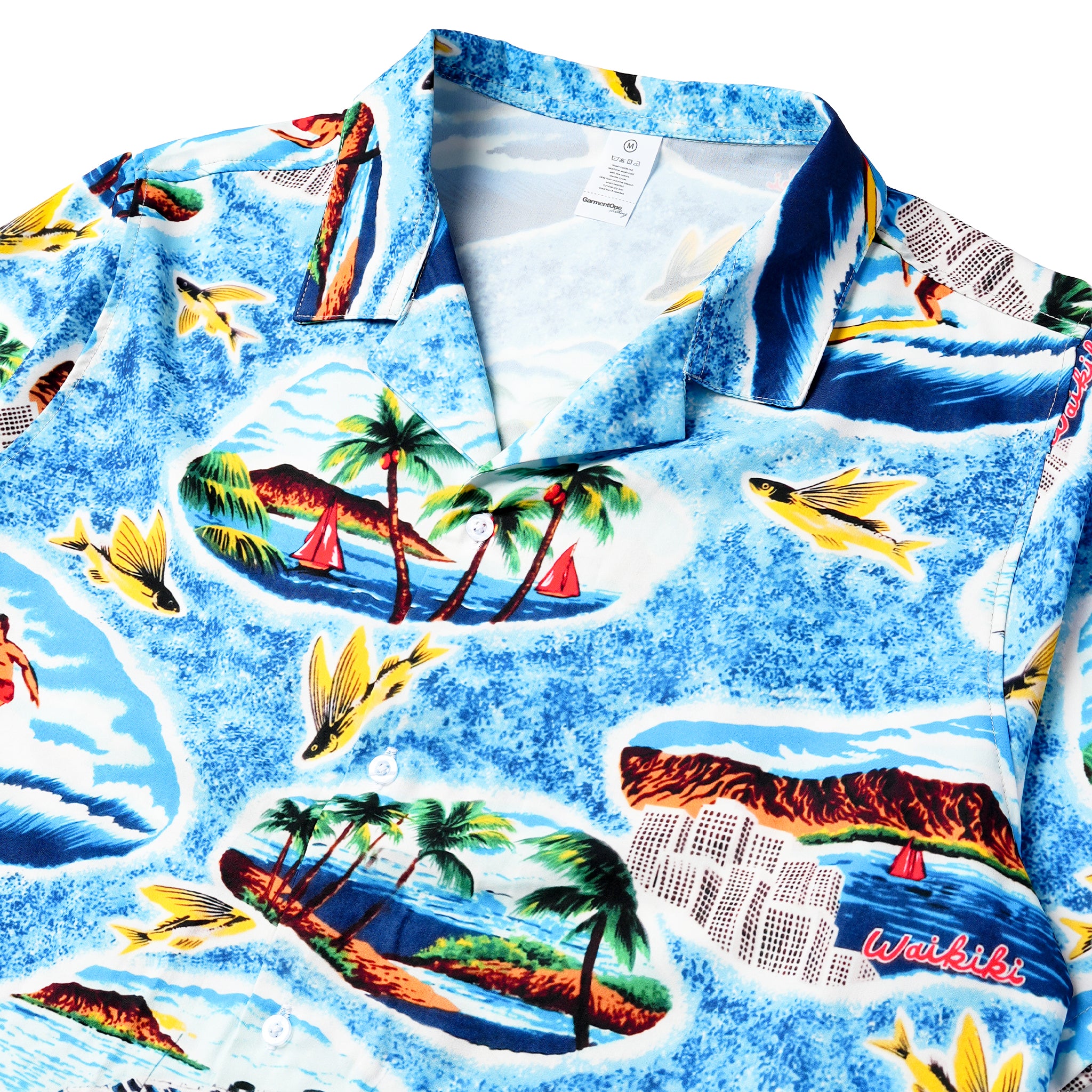 Honolulu Waikiki Island Hawaiian Shirt