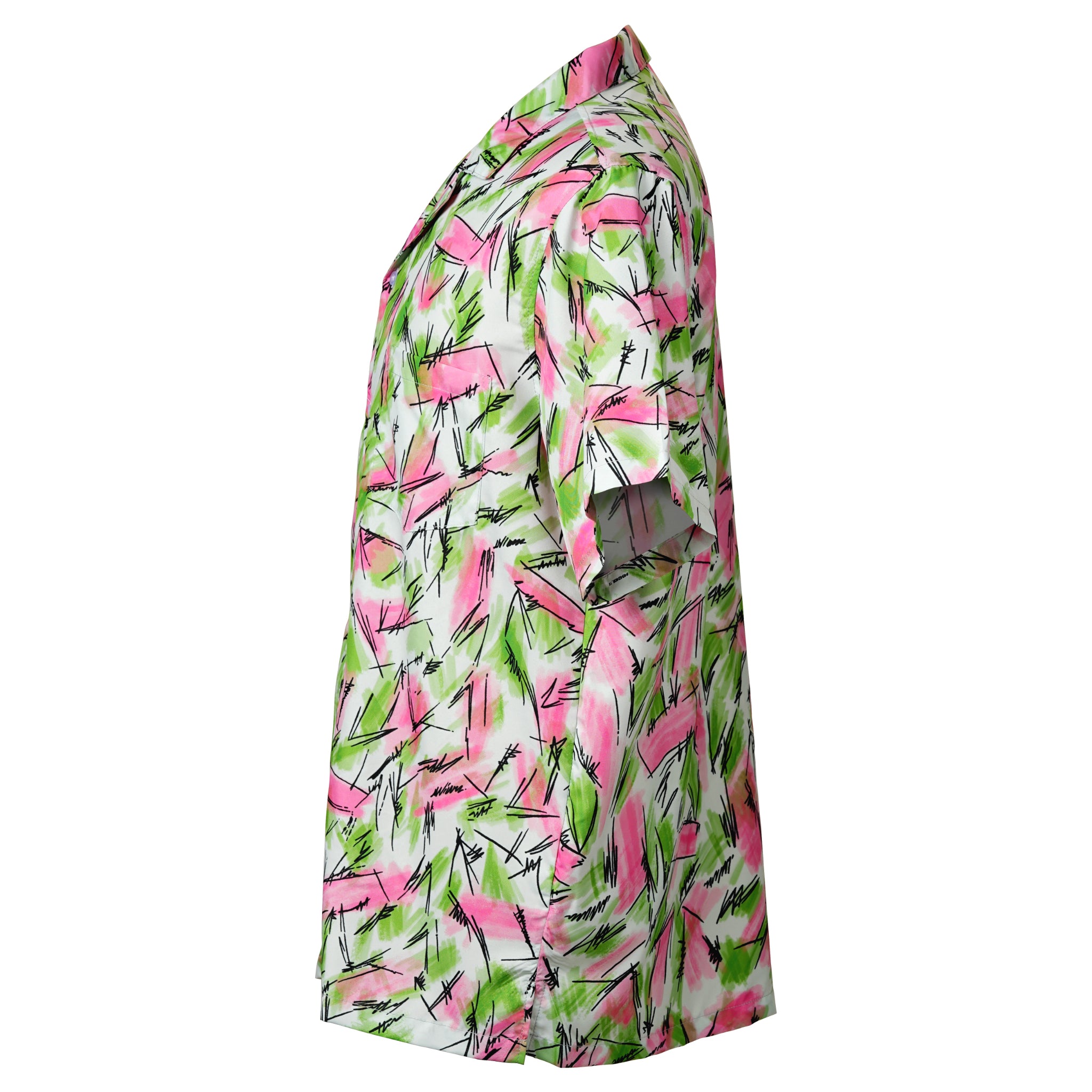 Neon Jungle Pocket Hawaiian Shirt
