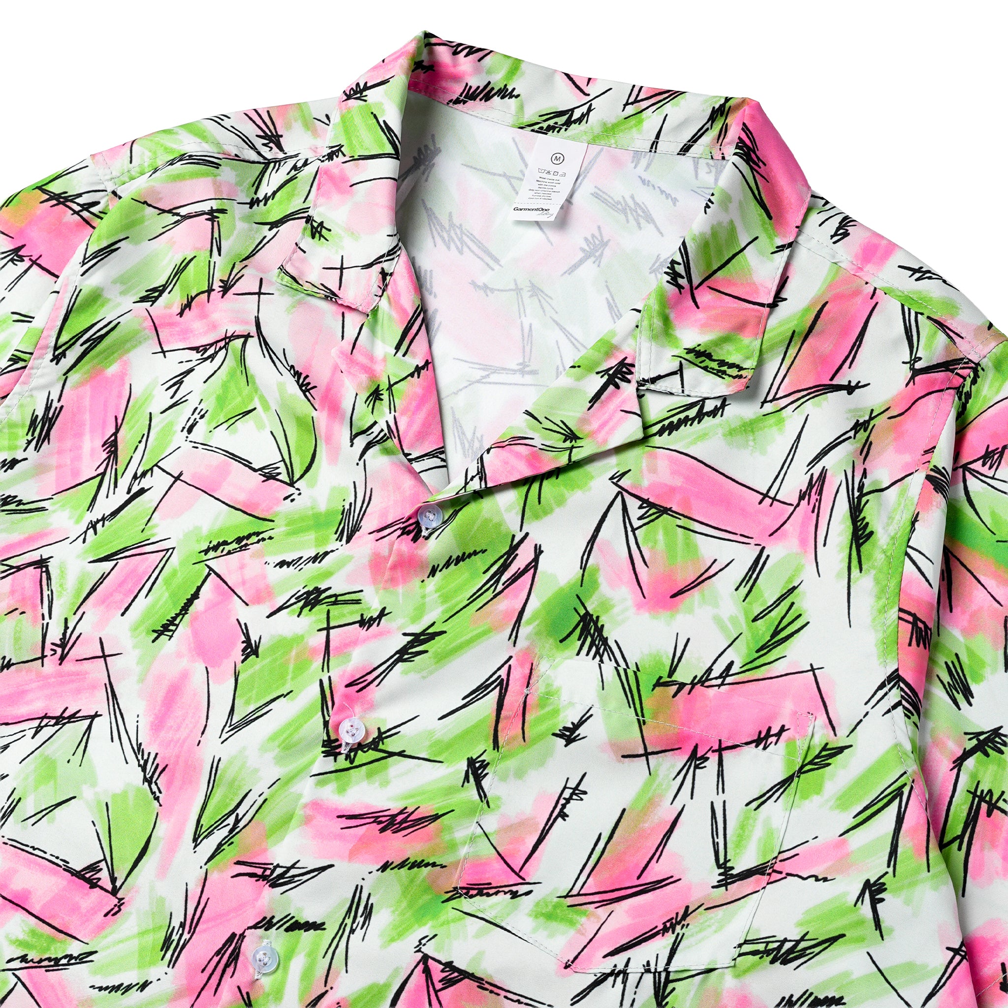Neon Jungle Pocket Hawaiian Shirt