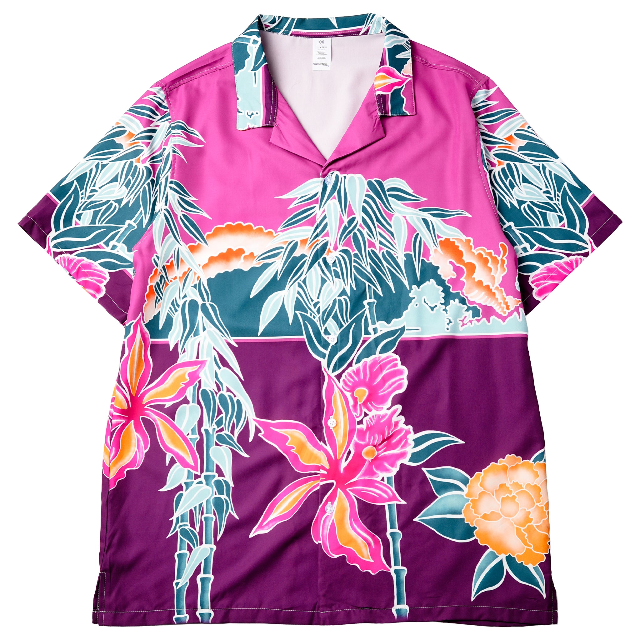 Purple Bamboo Bloom Hawaiian Shirt
