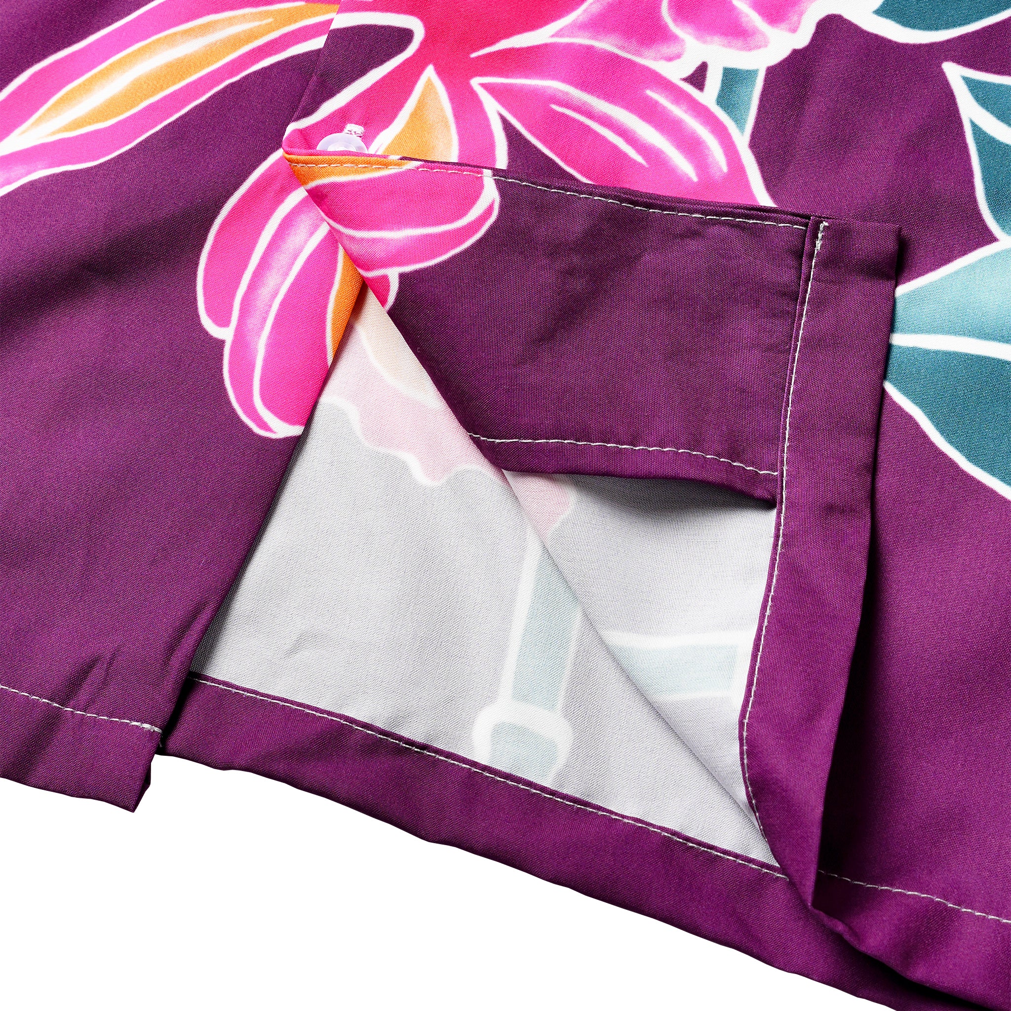 Purple Bamboo Bloom Hawaiian Shirt