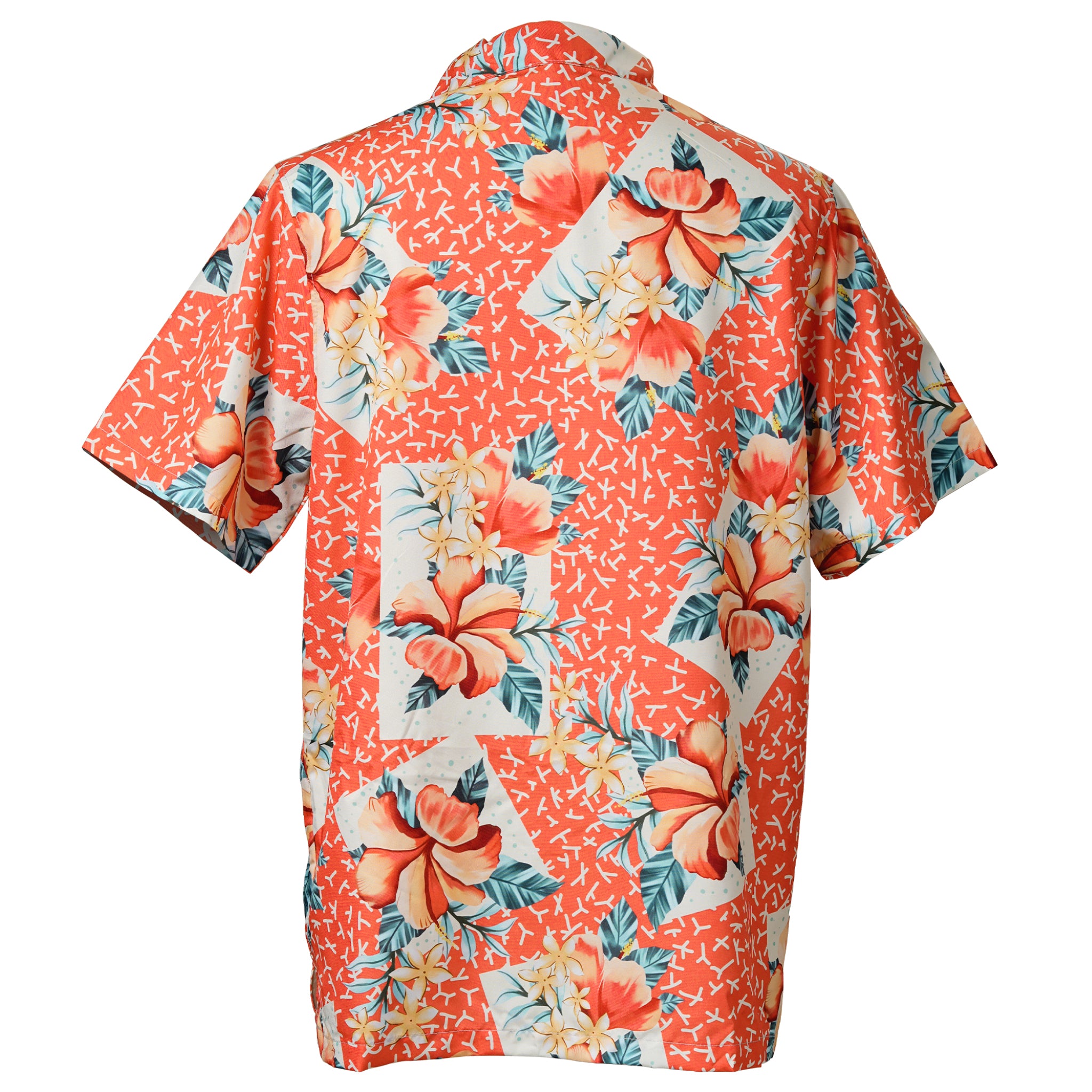 Coral Postcard Tropics Pocket Hawaiian Shirt