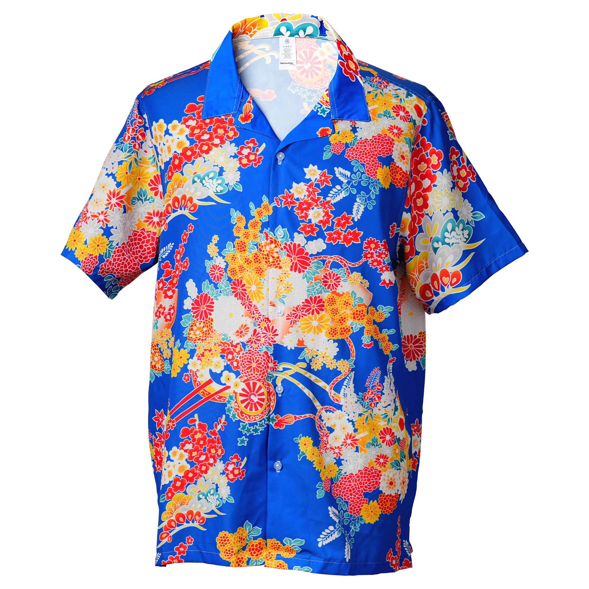 Blue Kimono Bloom Hawaiian Shirt