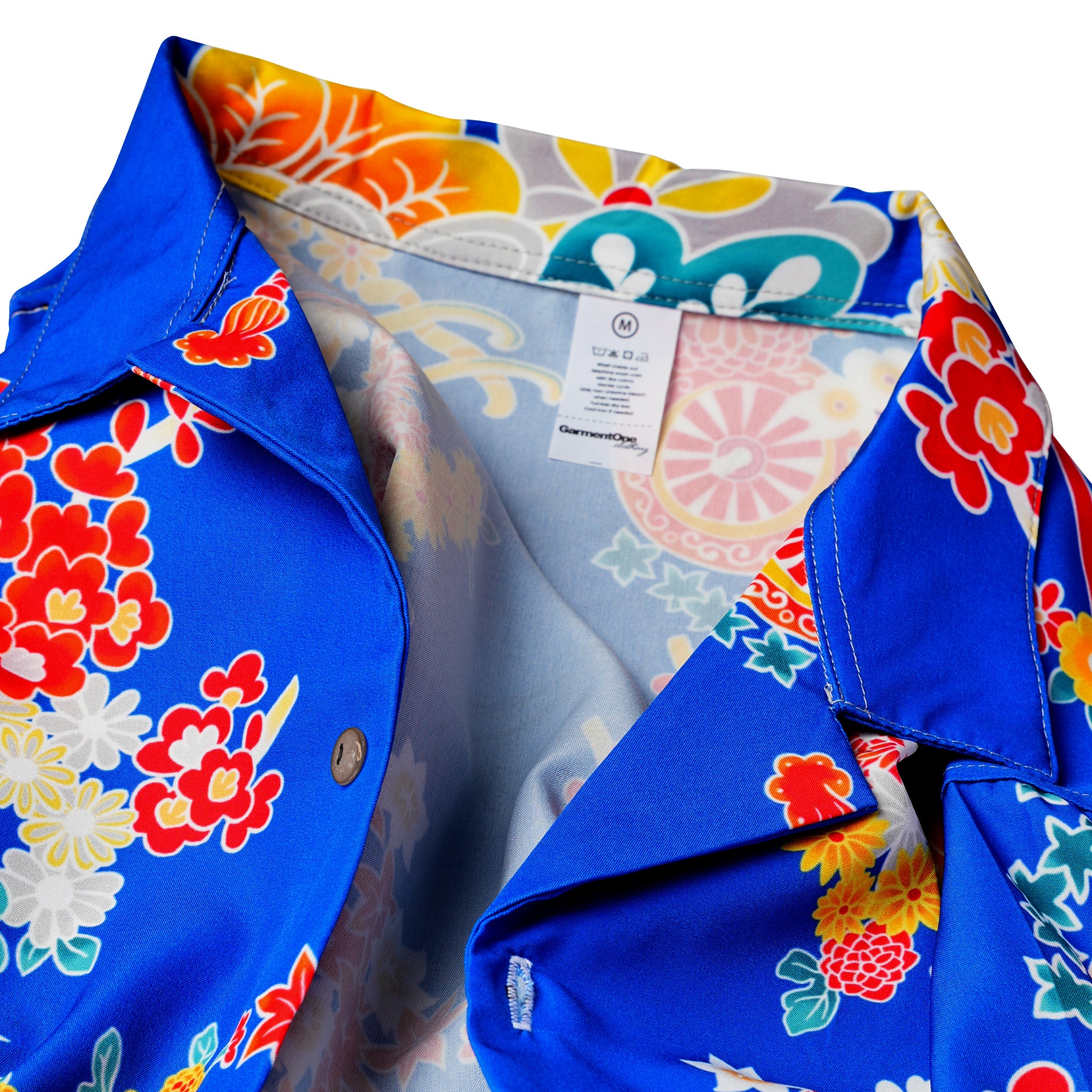 Blue Kimono Bloom Woman Hawaiian Shirt