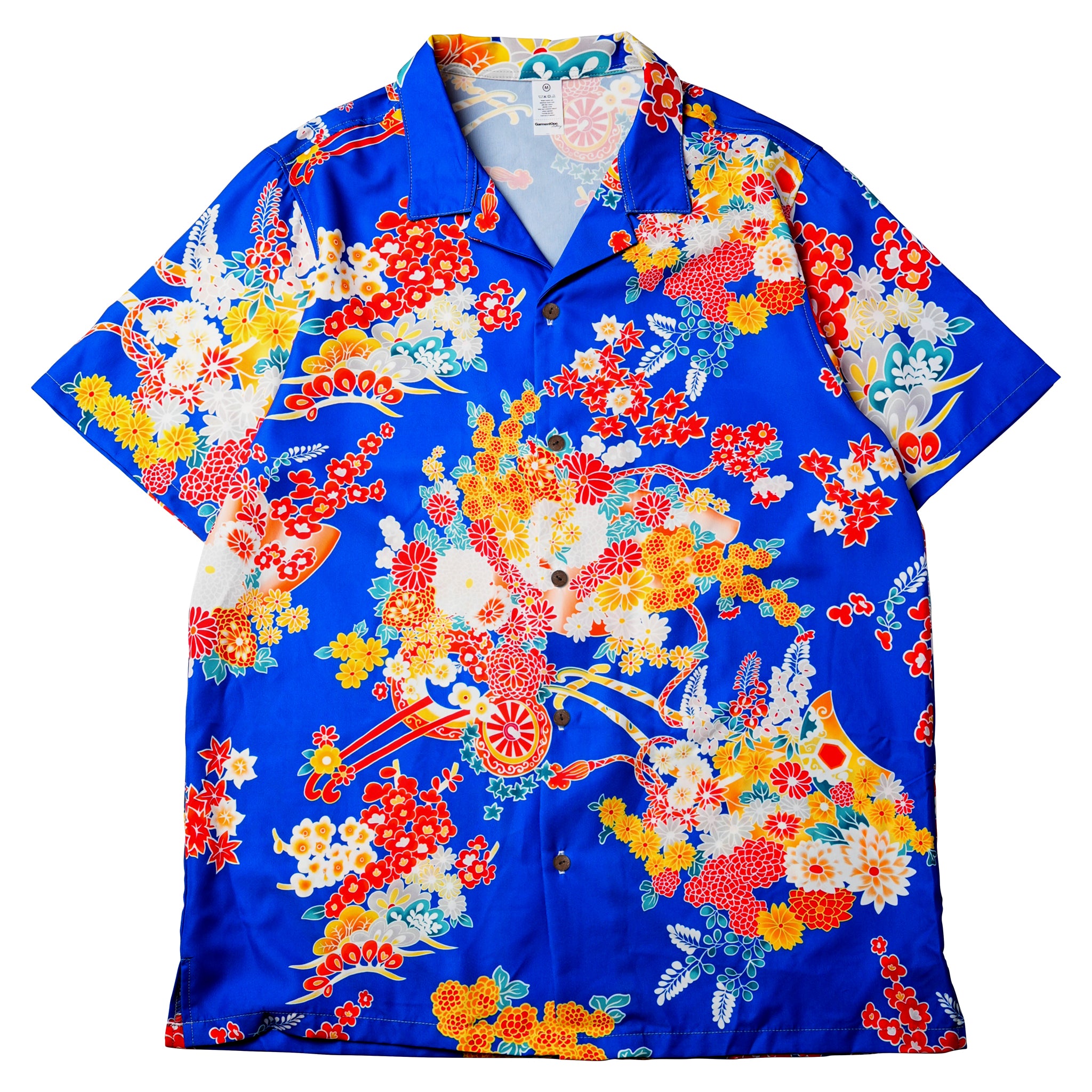 Blue Kimono Bloom Woman Hawaiian Shirt