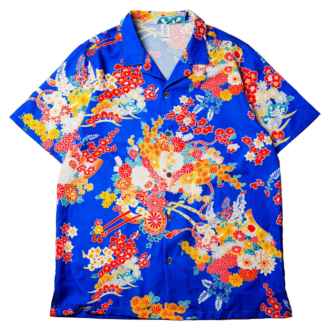 Blue Kimono Bloom Mens & Womens Hawaiian Shirts