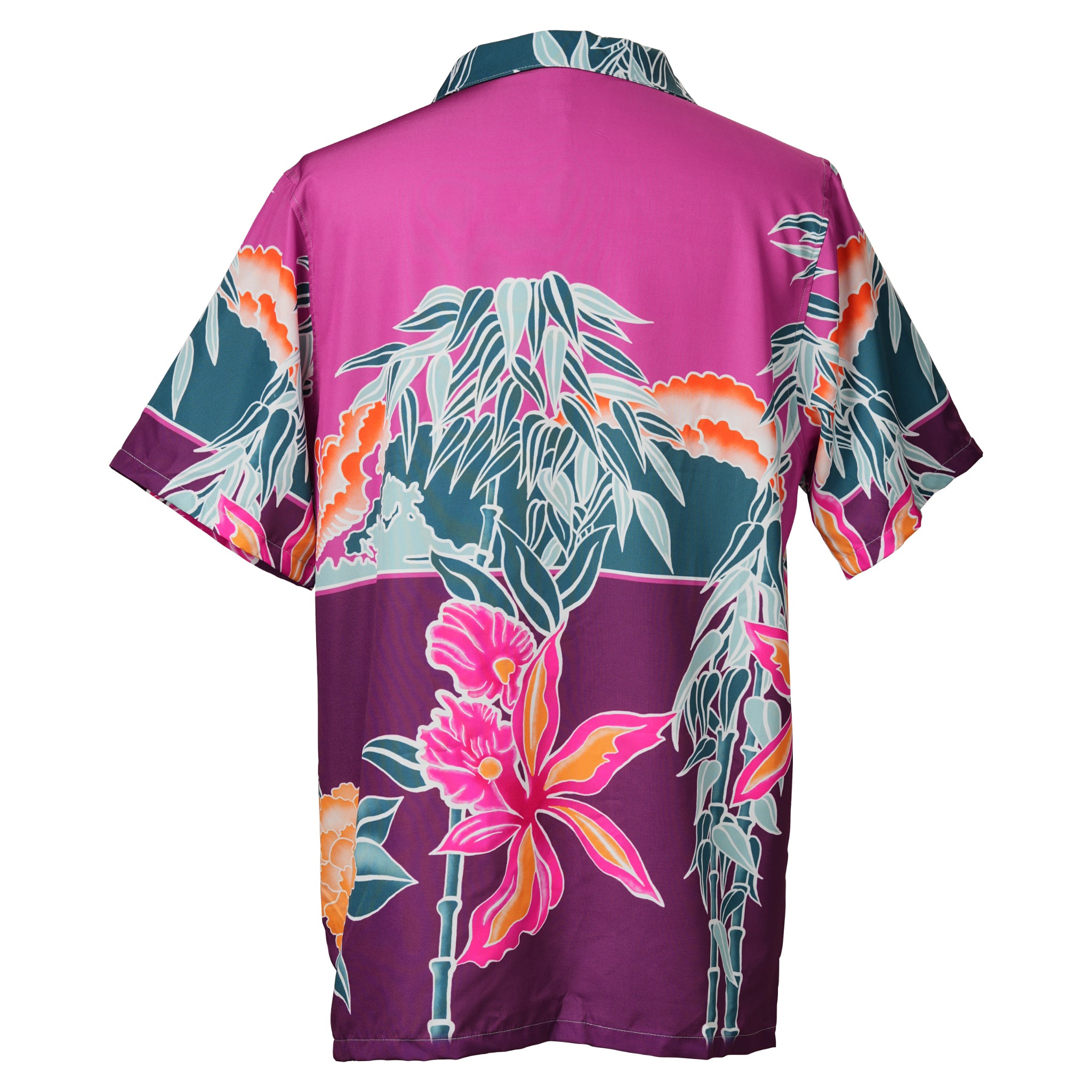 Purple Bamboo Bloom Hawaiian Shirt