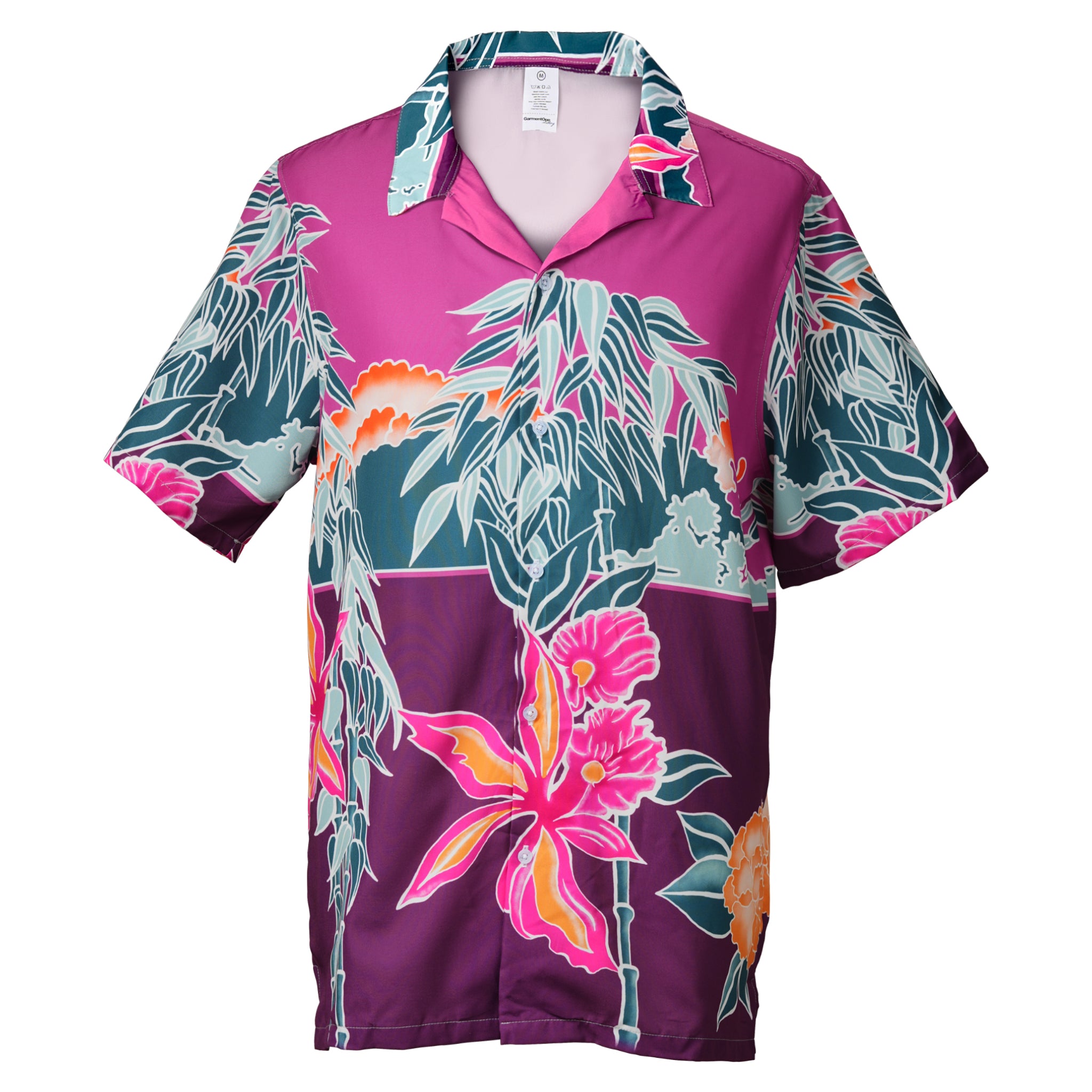 Purple Bamboo Bloom Hawaiian Shirt