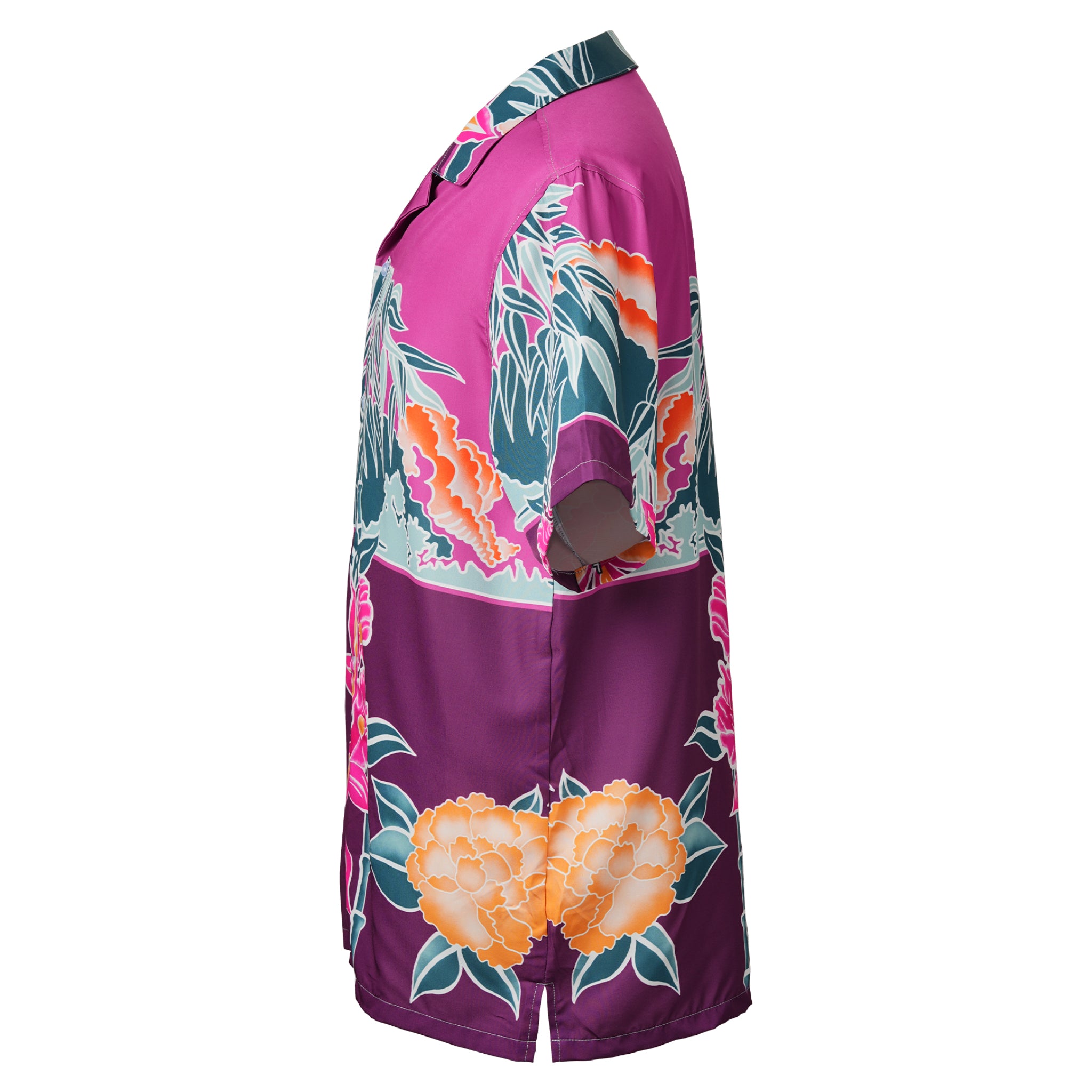 Purple Bamboo Bloom Hawaiian Shirt