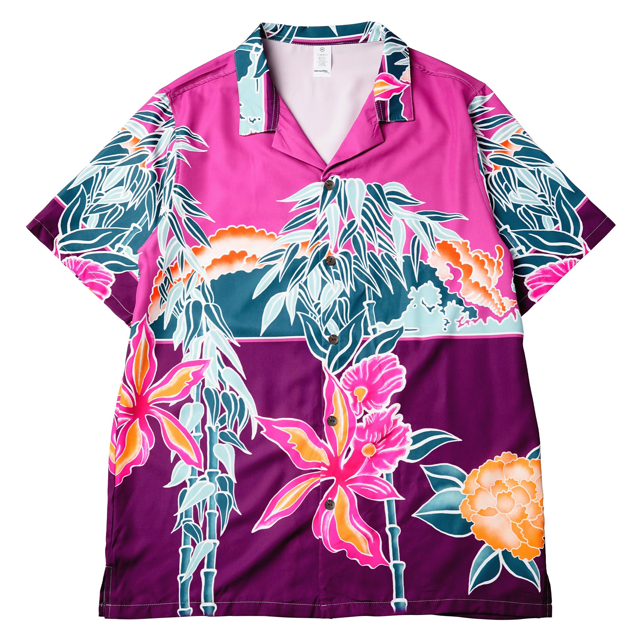 Purple Bamboo Bloom Woman Hawaiian Shirt