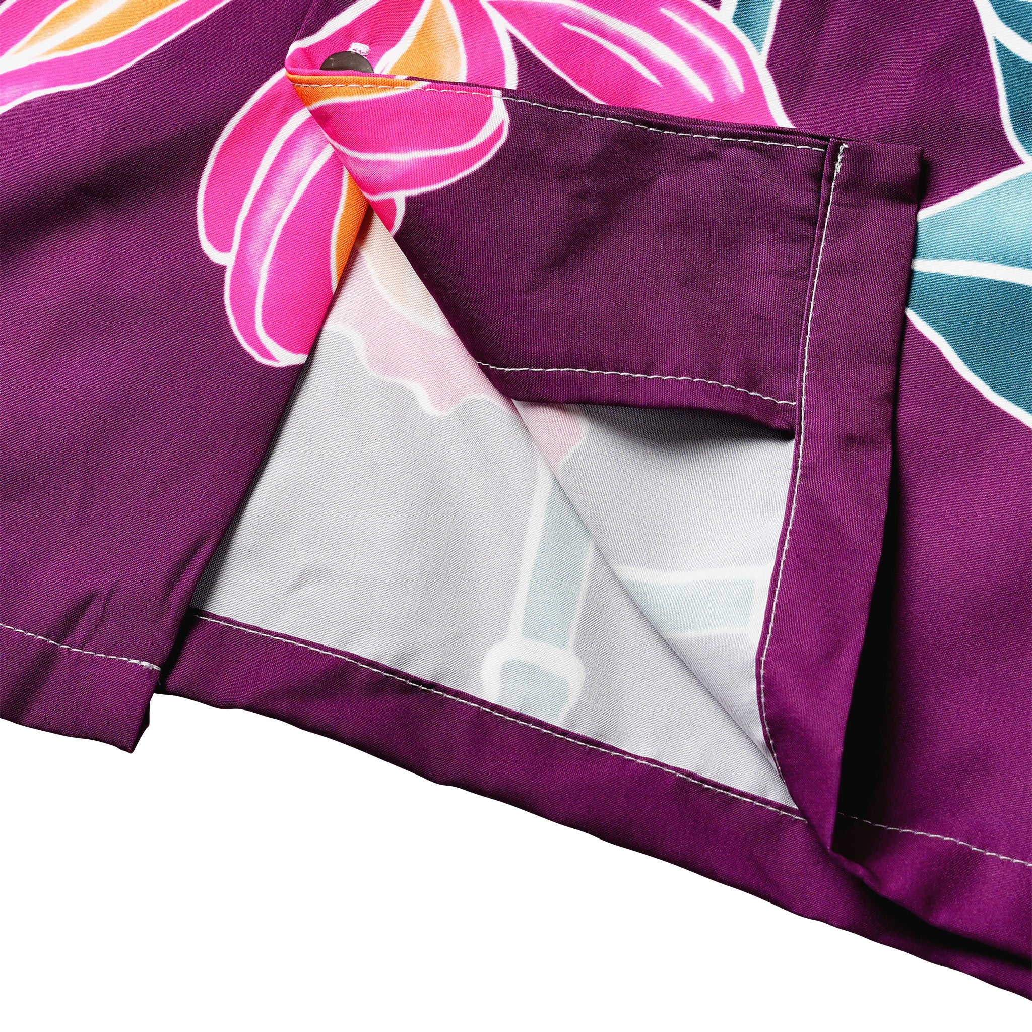 Purple Bamboo Bloom Woman Hawaiian Shirt