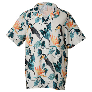 Screen Accurate TONY MONTANA Tropic Toucan Hawaiian Shirt
